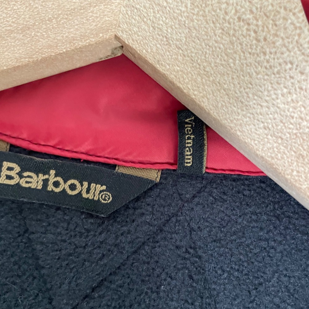 Barbour Wray Gilet Vest Womens 4 Red Quilted‎ Fleece Lined Country Quiet Luxury - Picture 6 of 11